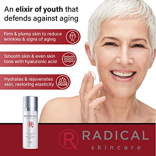 Radical Skincare Youth Infusion Serum - Evens Skin Tone, Reduces Fines Lines & Wrinkles - Hydrates & Smooths Skin - For All Skin Types Including Sensitive Skin - Paraben Free (1 fl oz, 2 Pack)