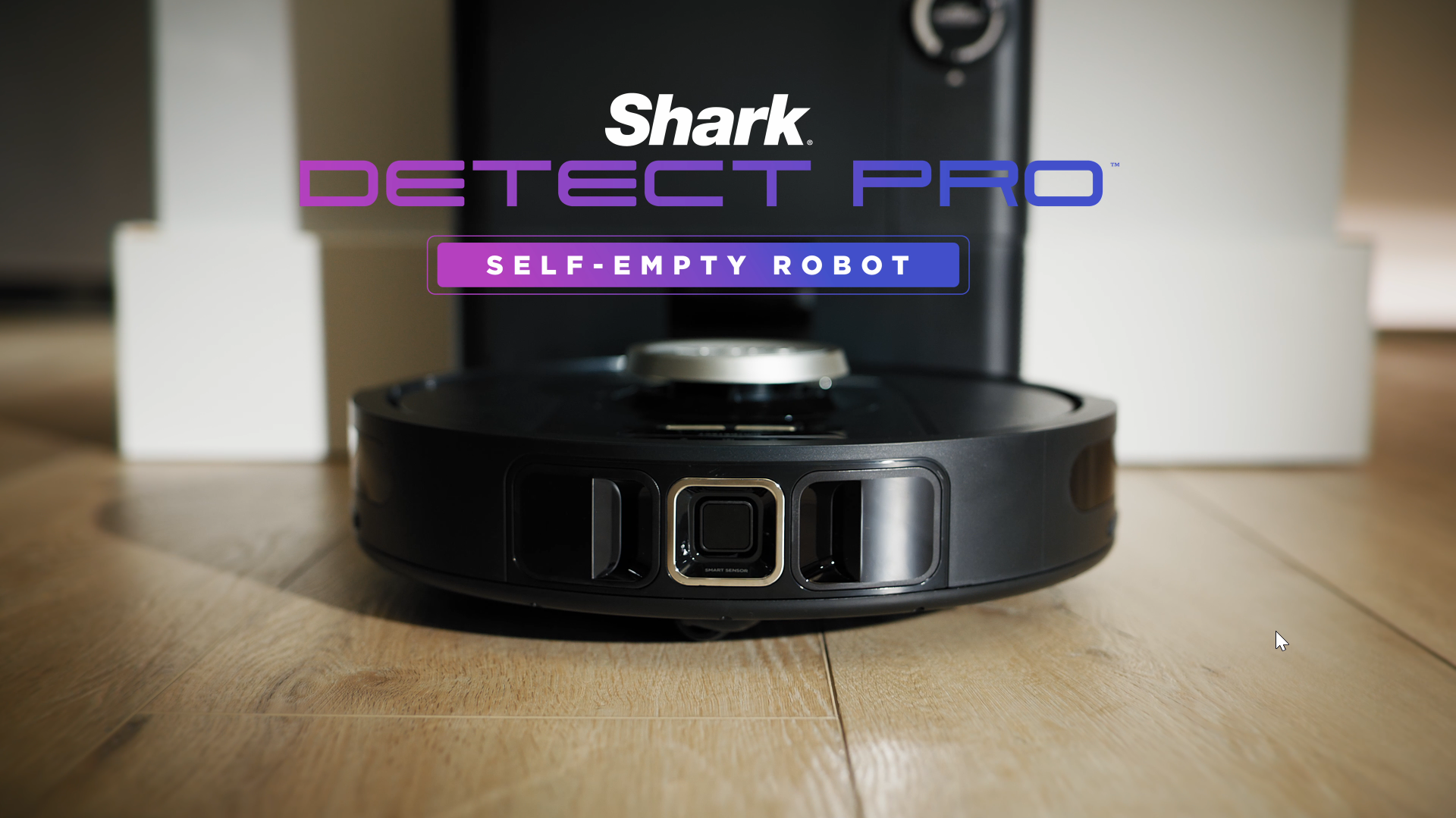 Shark Detect Pro Self-Empty Robot Vacuum with NeverStuck Technology, Auto Deep-Clean Carpets & Hardfloors, 30 Day Capacity HEPA Bagless Base, for Pet Hair, WiFi Black (AV2820S)