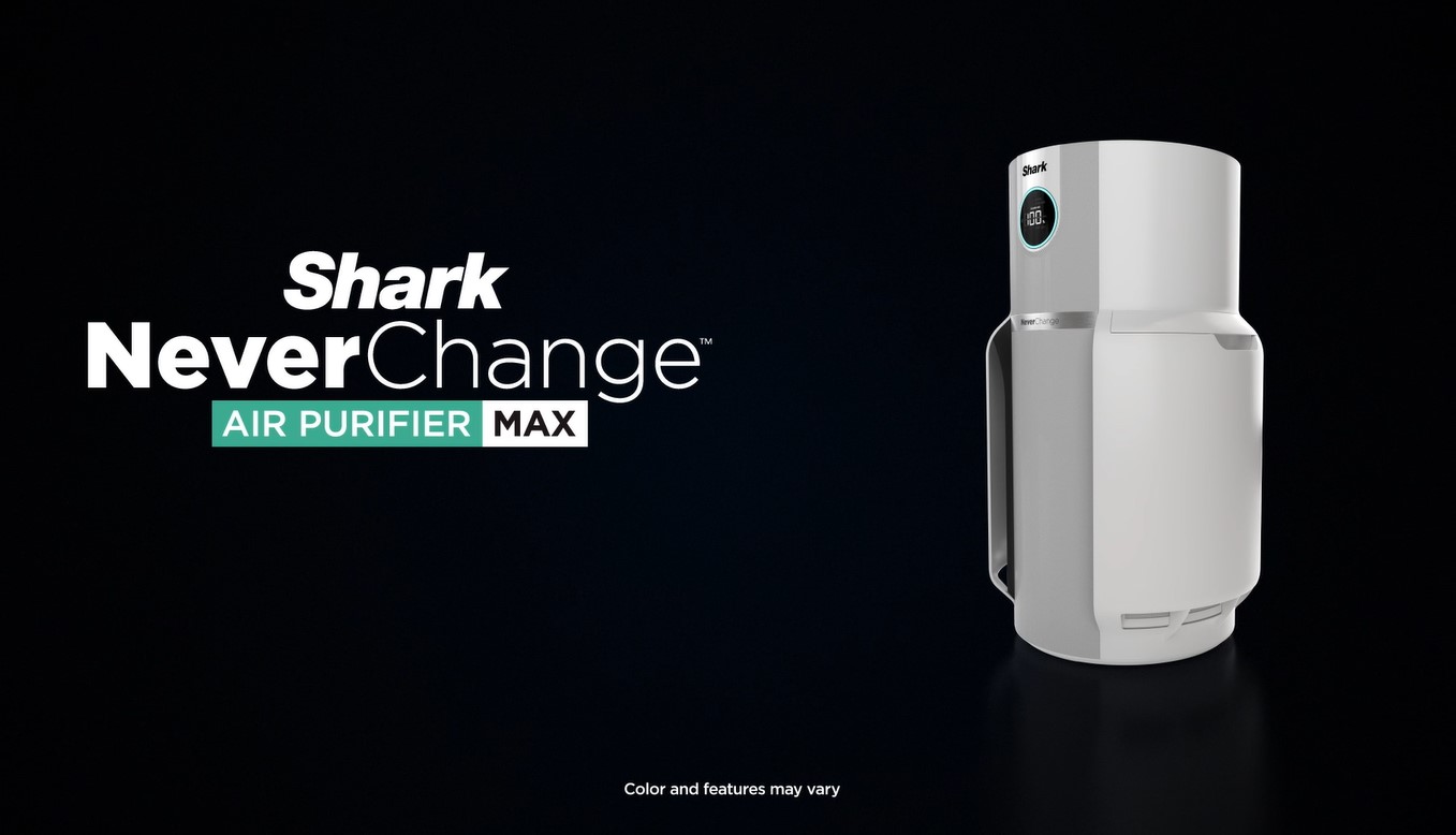 Shark HP302 NeverChange Air Purifier MAX, 5-year HEPA filter, save $300+ in filter replacements, Whole House, 1400 sqft, Odor Neutralizer Technology, captures 99.98% of particles, dust, smells. White