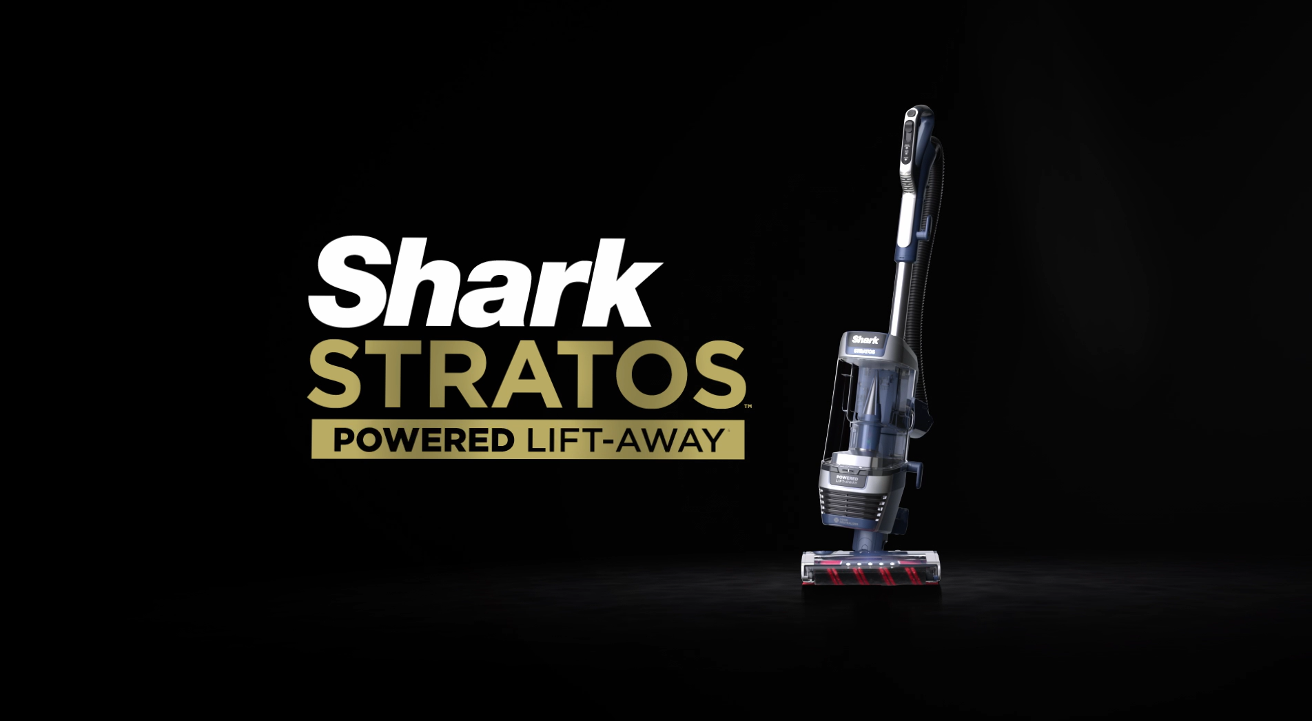 Shark AZ3002 Stratos Upright Vacuum with DuoClean PowerFins, HairPro, Powered Lift-Away, Self-Cleaning Brushroll, & Odor Neutralizer Technology, Navy