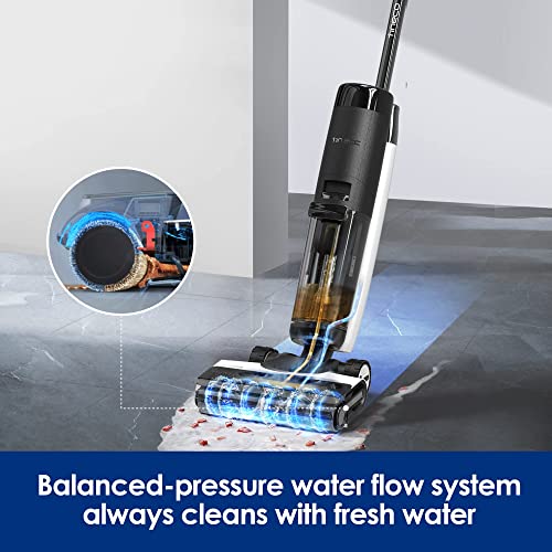 Tineco Floor ONE S7 PRO Smart Cordless Floor Cleaner, Wet Dry Vacuum Cleaner & Mop for Hard Floors, LCD Display, Long Run Time, Great for Sticky Messes and Pet Hair, Centrifugal Drying Process