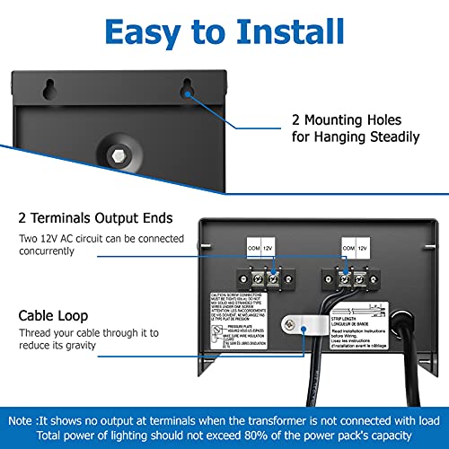 SUNVIE 200W Low Voltage Landscape Lighting Transformer with Timer and Photocell Sensor Waterproof Low voltage Transformer for LED Landscape Lights Path Lights Outdoor Spotlight 120V to 12V, ETL Listed