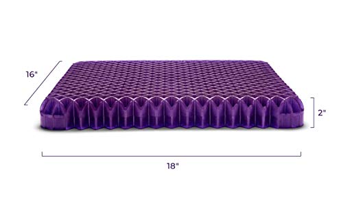 Purple Royal Seat Cushion - Seat Cushion for The Car Or Office Chair - Temperature Neutral Grid