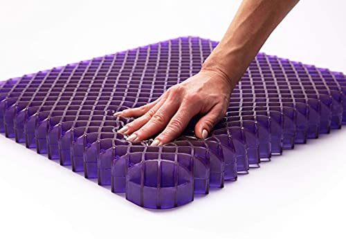 Purple Royal Seat Cushion - Seat Cushion for The Car Or Office Chair - Temperature Neutral Grid