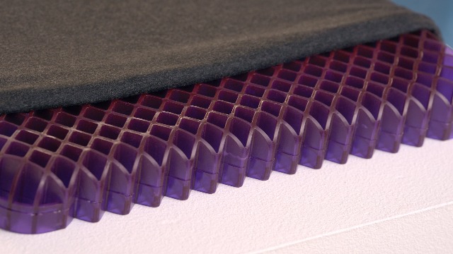 Purple Royal Seat Cushion - Seat Cushion for The Car Or Office Chair - Temperature Neutral Grid