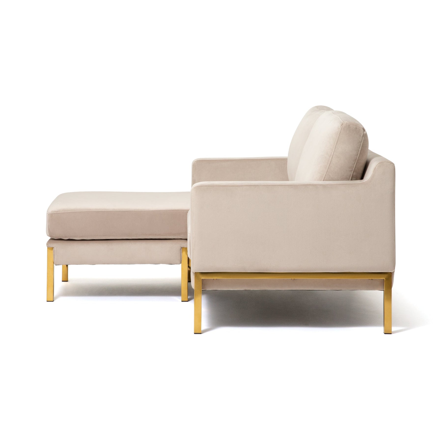 Splen Sofa 2 W1280×D1245×H730 Light Beige x Gold