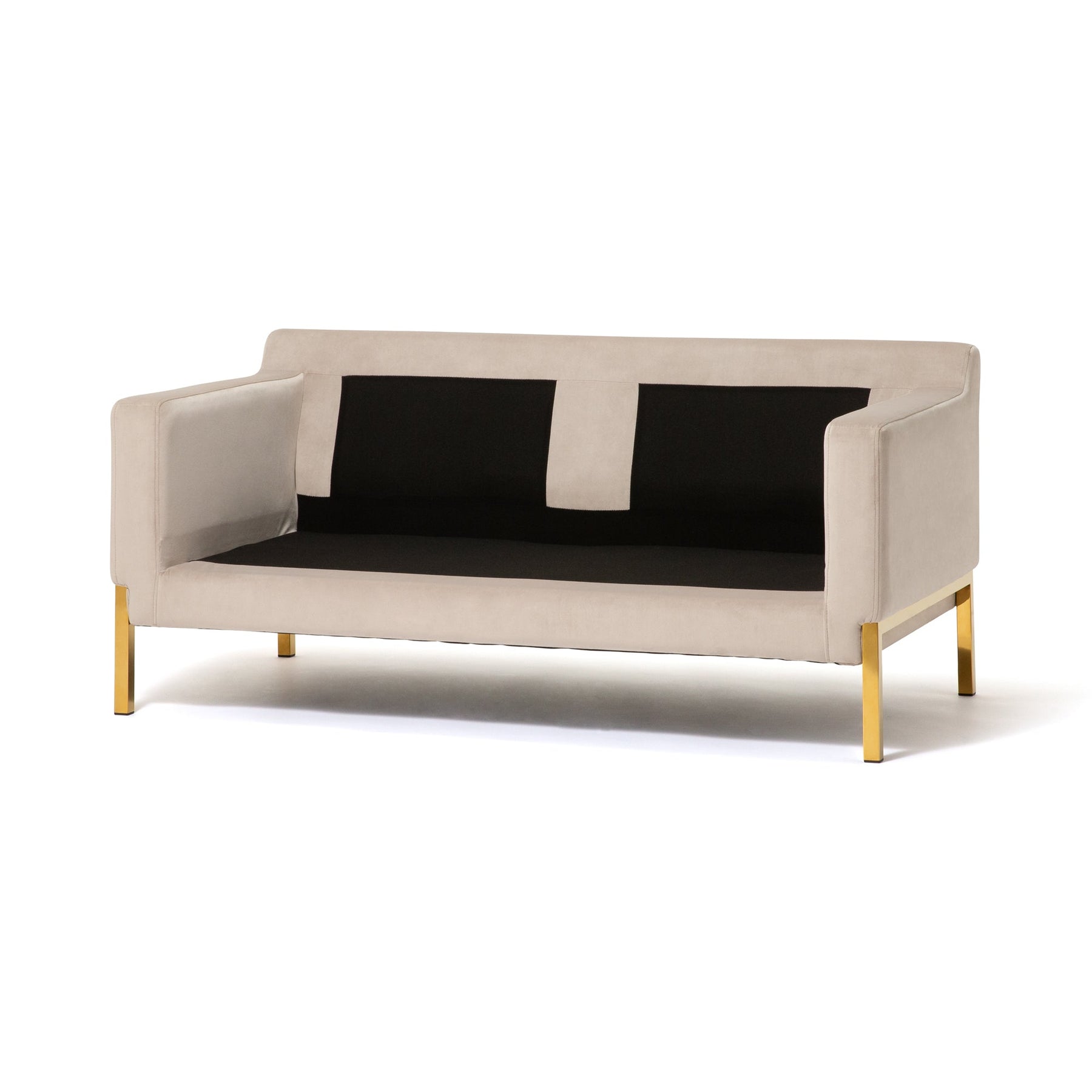 Splen Sofa 2 W1280×D1245×H730 Light Beige x Gold