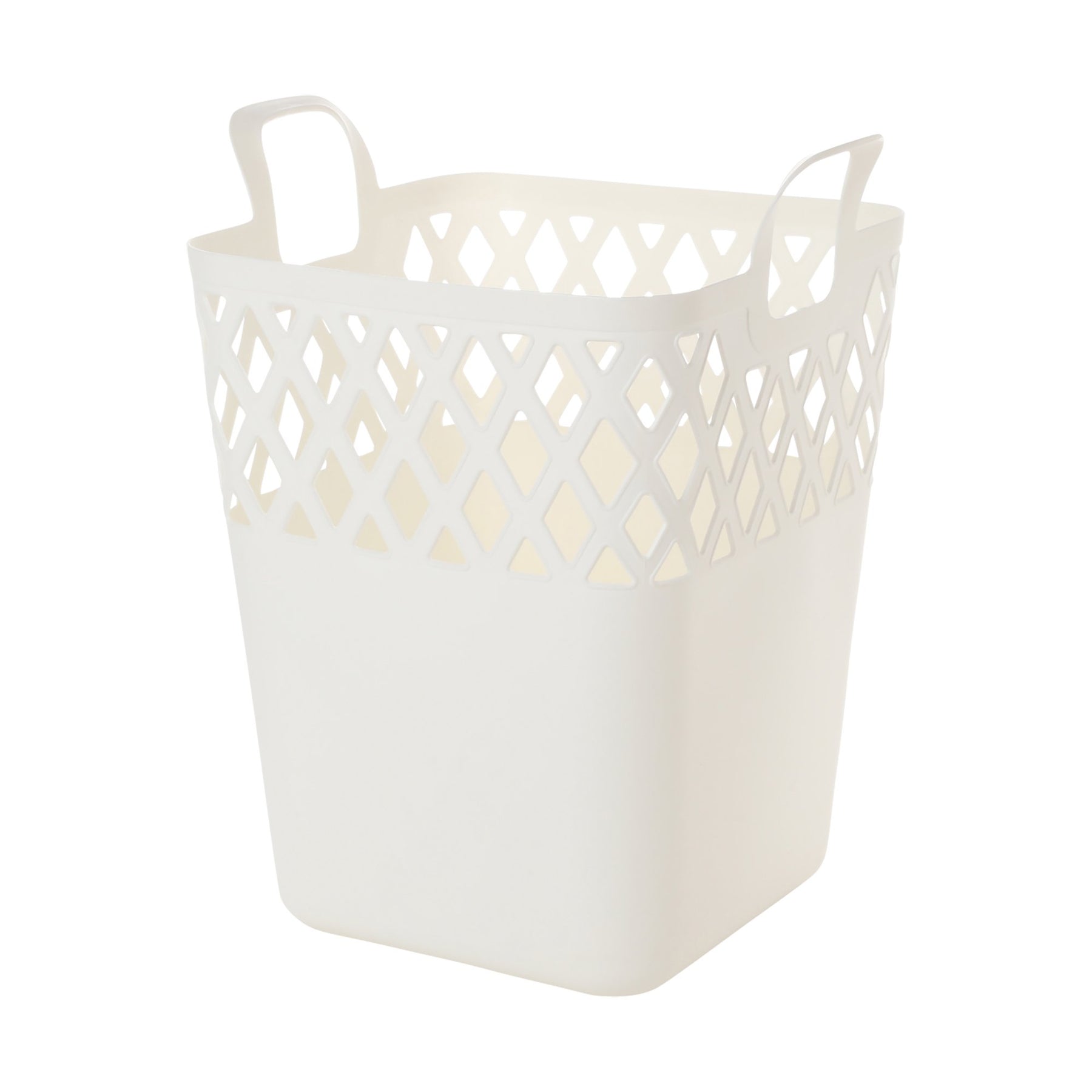 Square Laundry Basket Large White