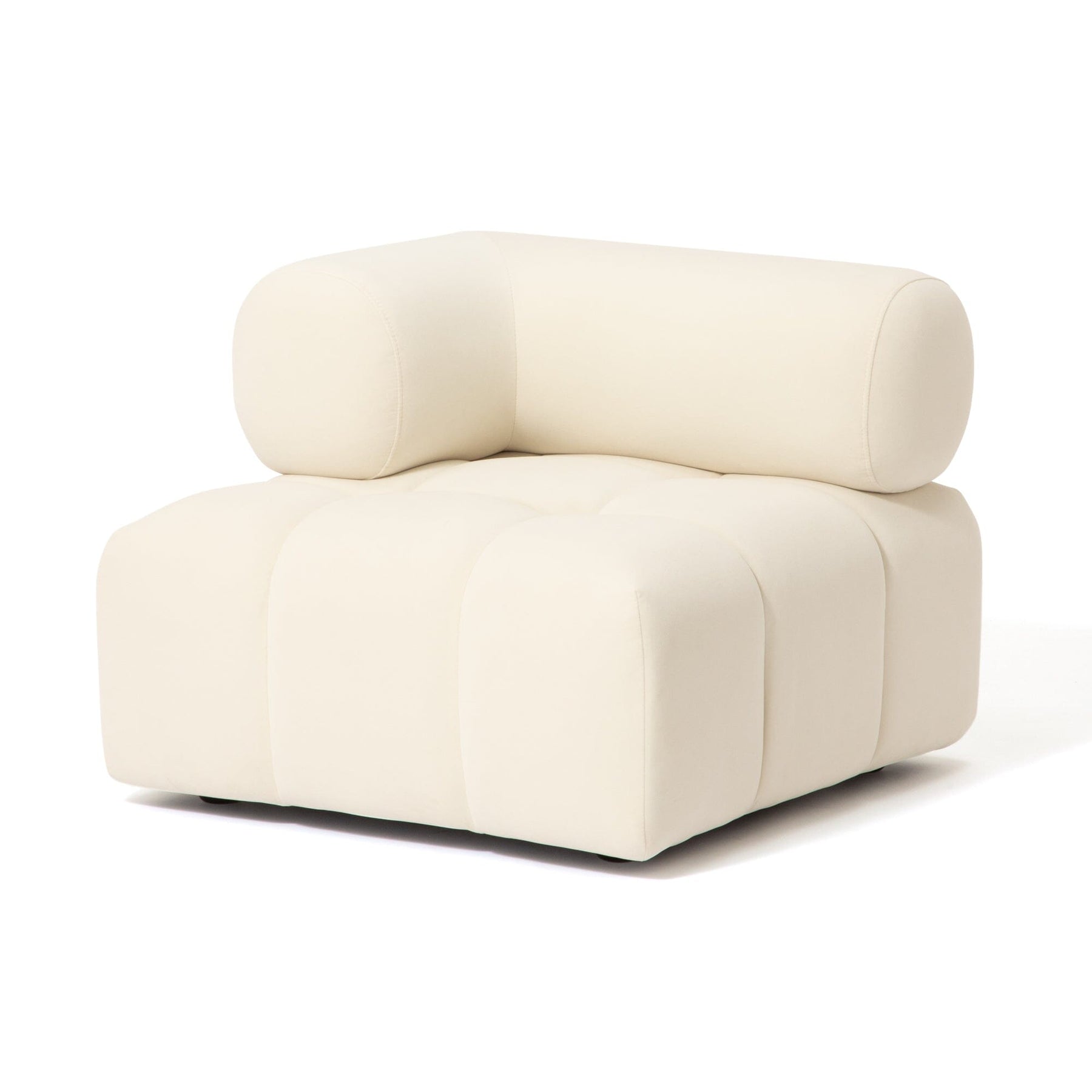 Puffy Sofa Arm R White W795×D795×H630