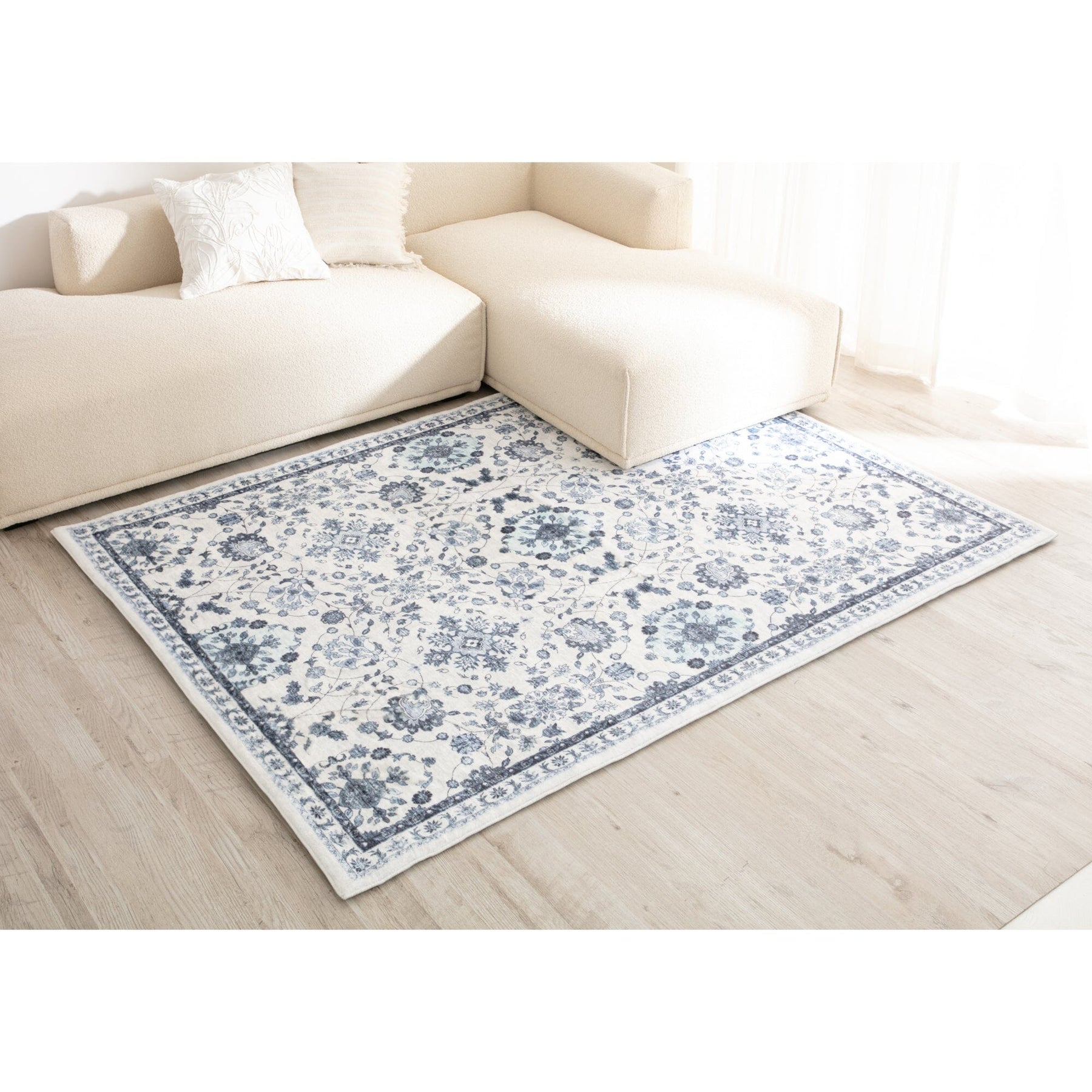 Rich Fur Print Rug Arabe M Blue