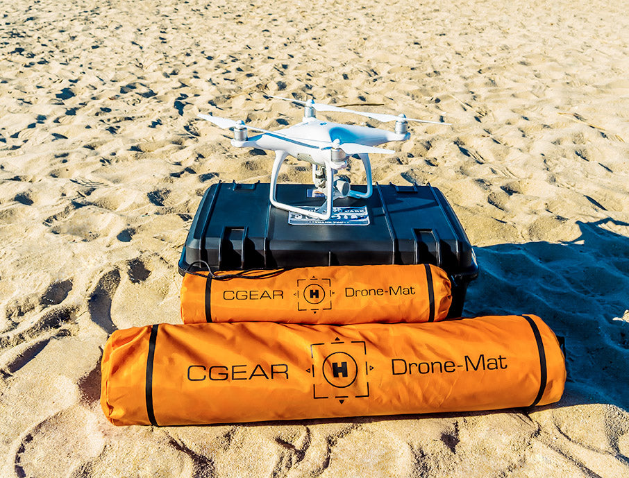 CGear 3  x 3  Orange Drone Landing Pad Mat