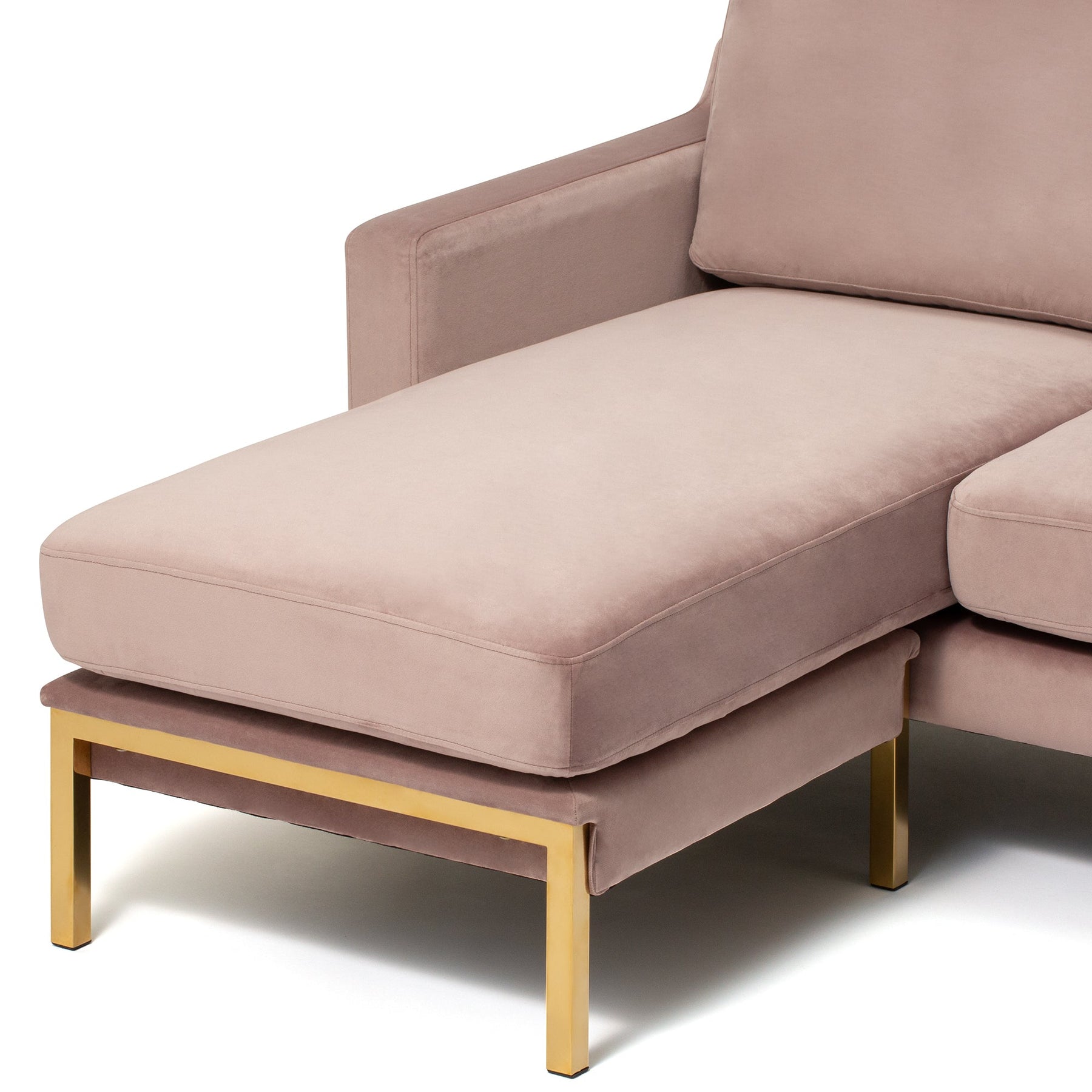 Splen Sofa 2 Pink x Gold