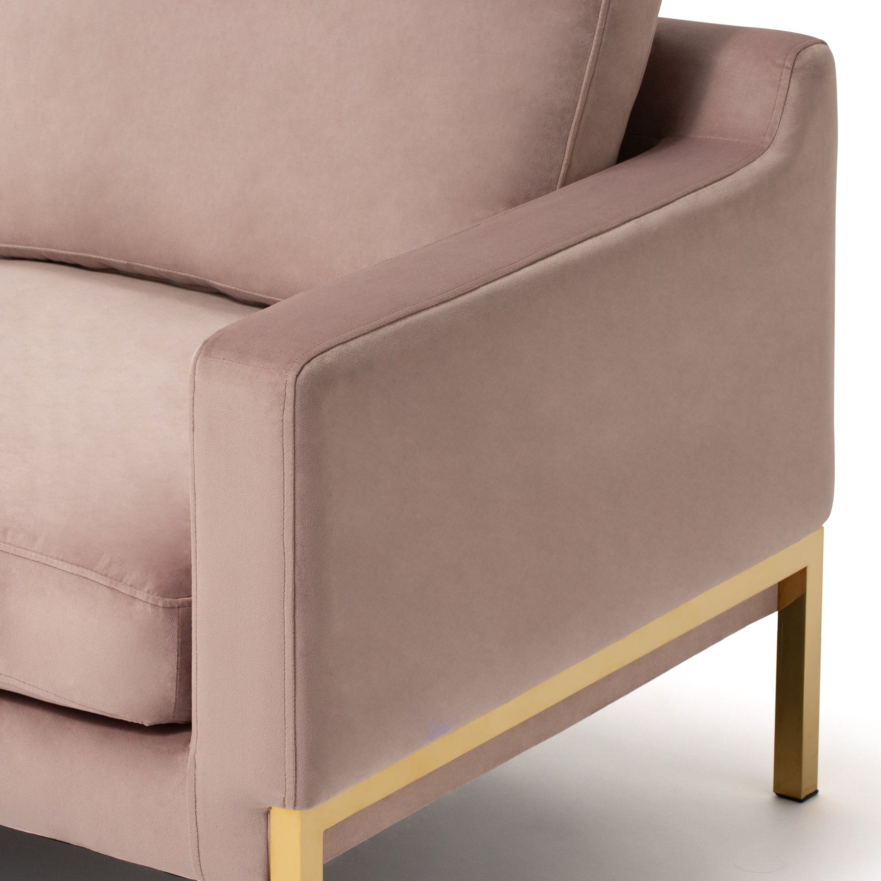 Splen Sofa 2 Pink x Gold