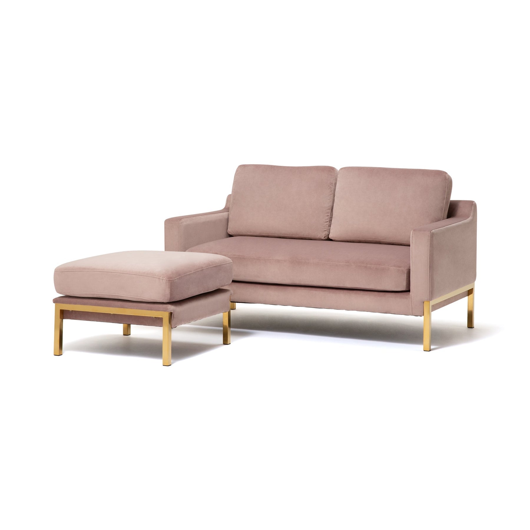 Splen Sofa 2 Pink x Gold