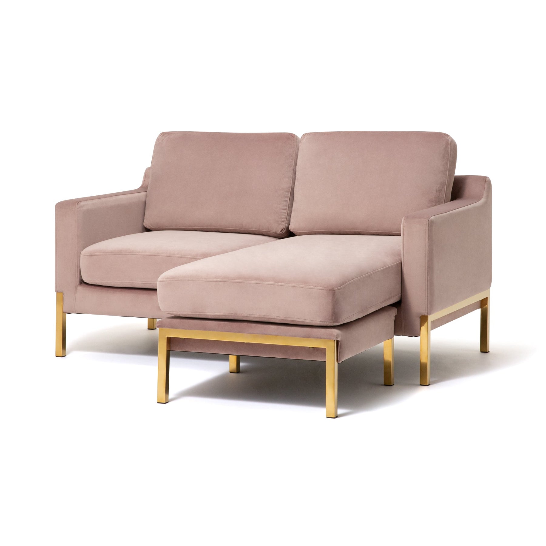 Splen Sofa 2 Pink x Gold