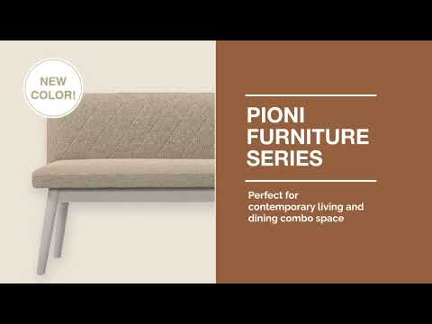 Pioni Sofa Beige X Natural (W1350 × D537 × H740)