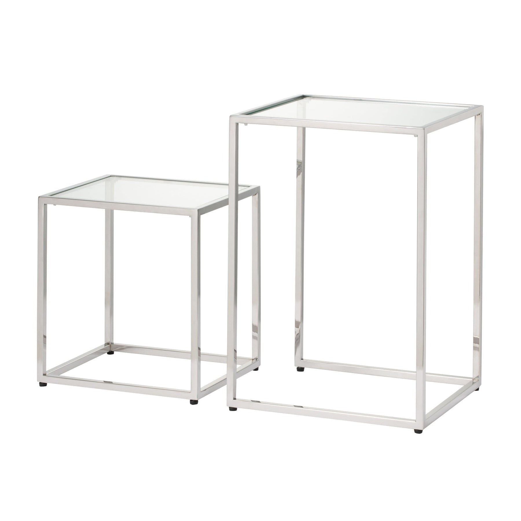 Reine Nest Table (A) W310×D274×H450 Silver