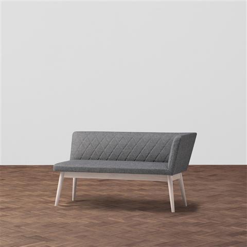 Pioni Couch L Gray X White (W1350× D537 × H740)