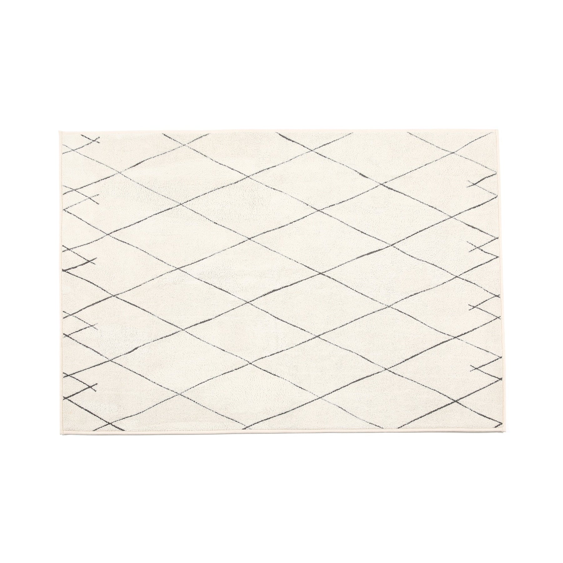 Lattice Carpet Rug Medium Ivory 1900×D1400