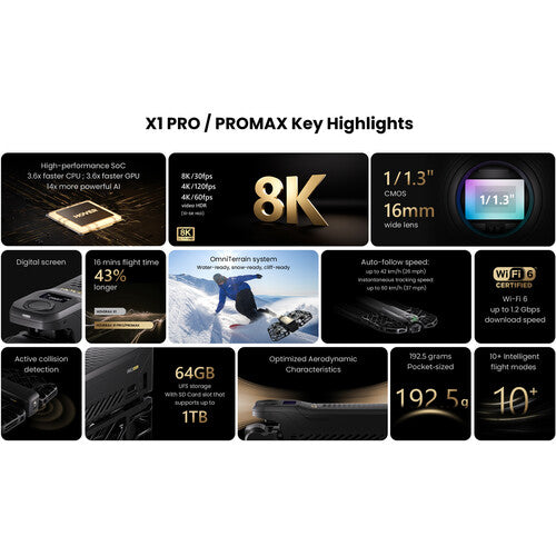 HOVERAir X1 PROMAX 8K Flying Camera Drone