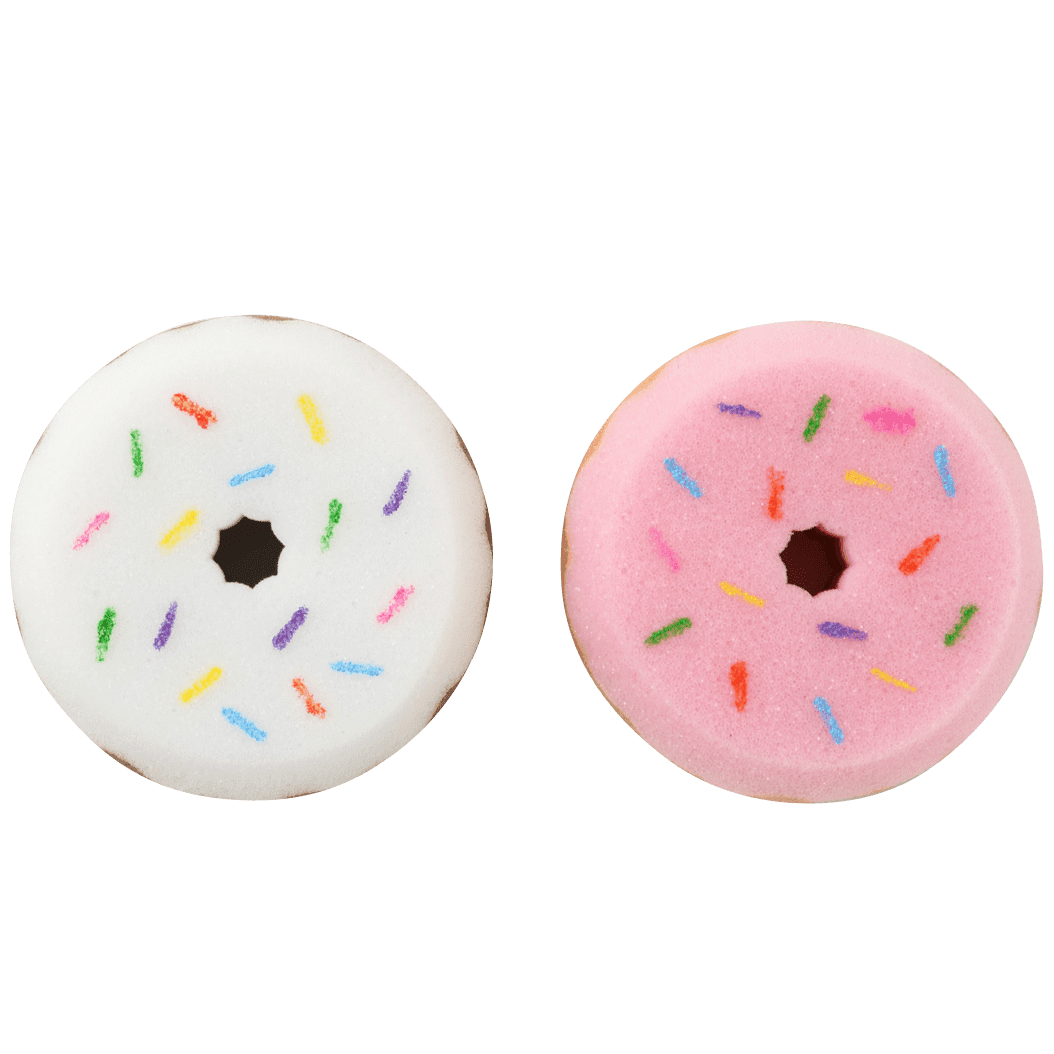 Donuts Sponge White X Pink