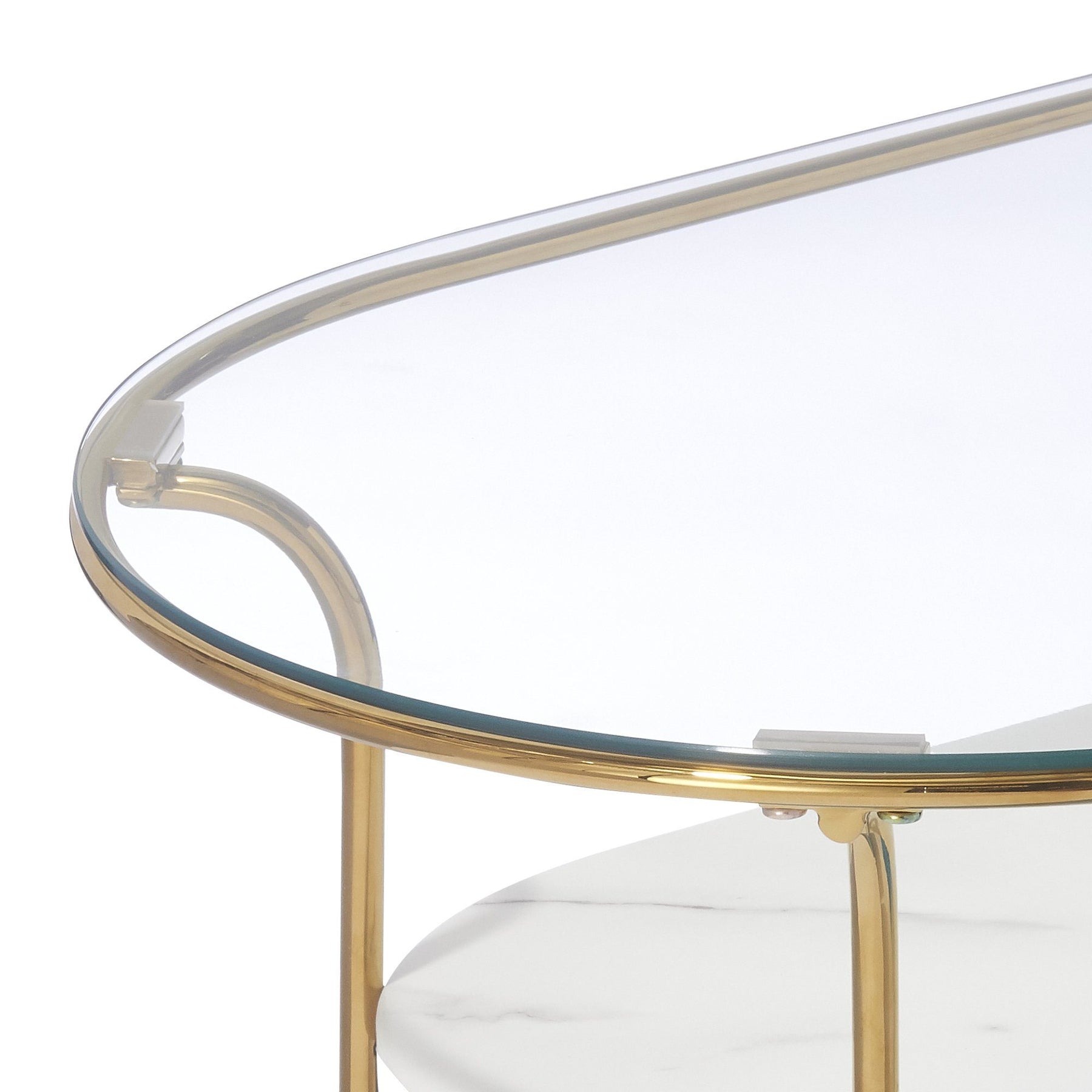 Legato Coffee Table Large Gold X Marble (W950 X D500 X H370)