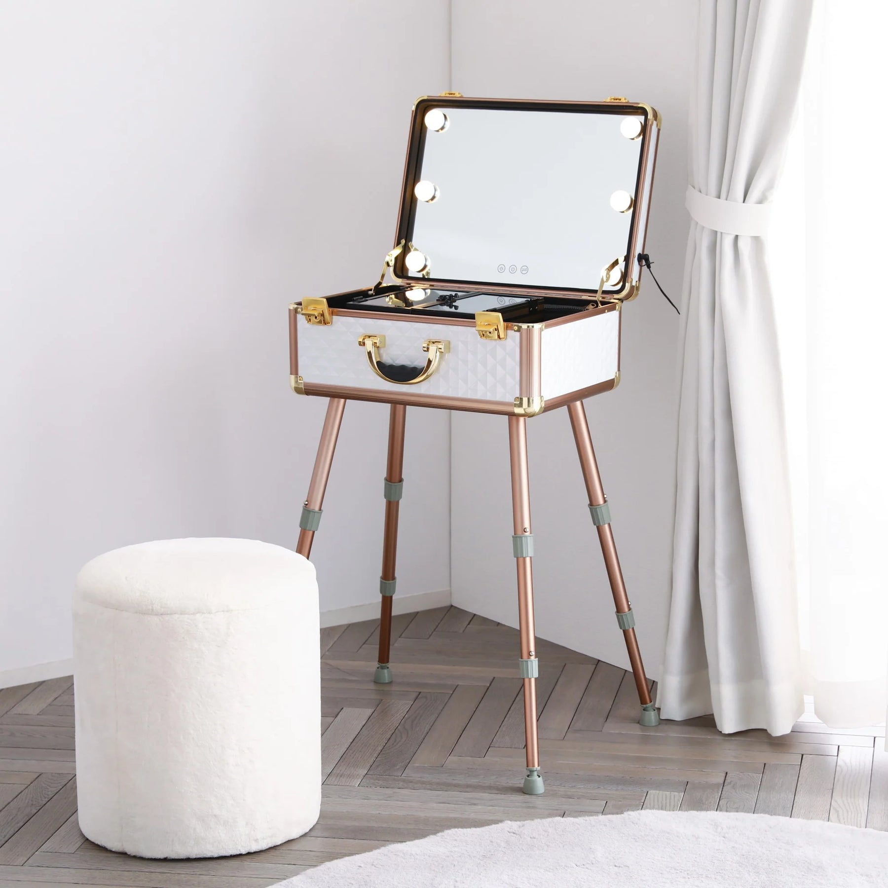 Chantilly Stool White (W350 × D350 × H410)