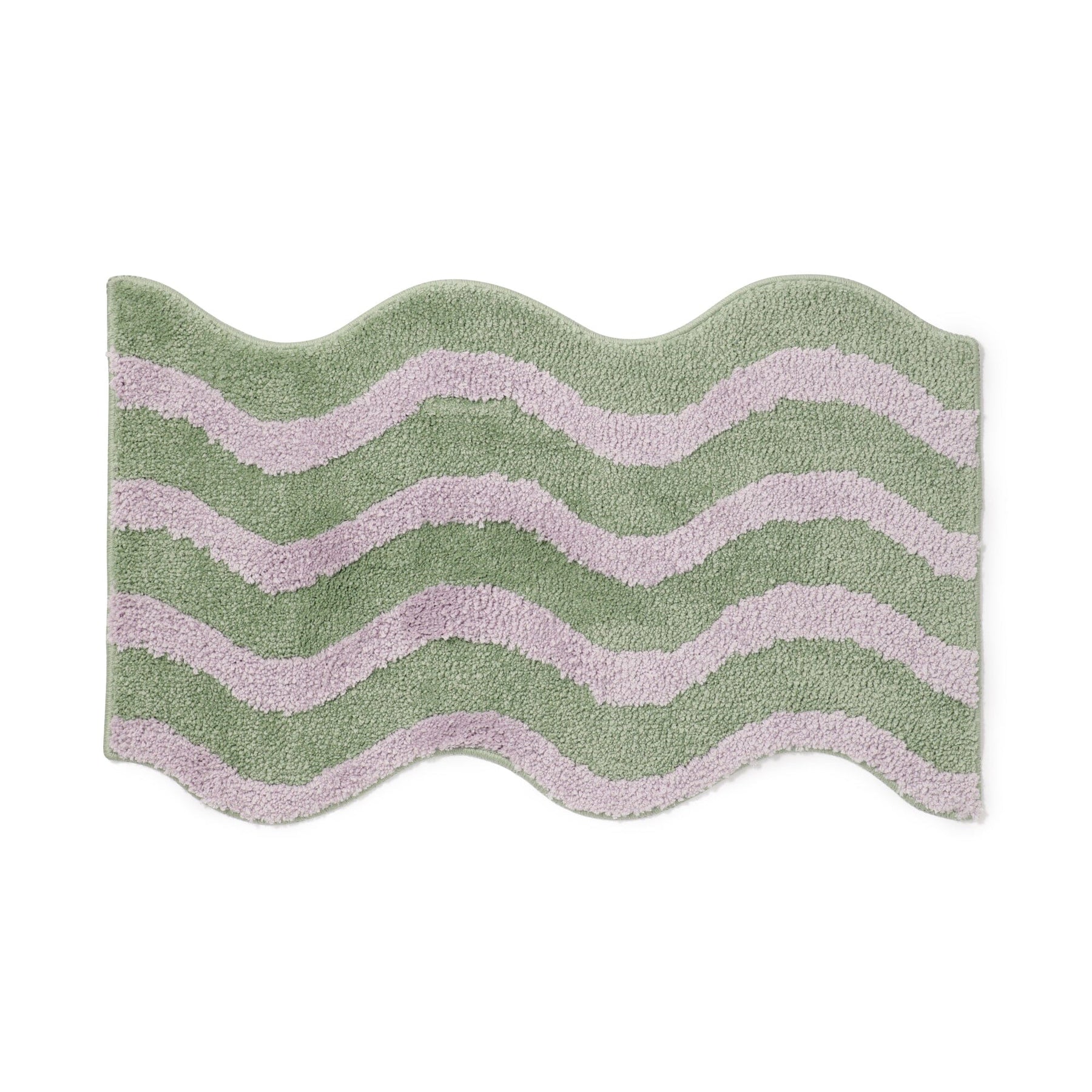 Wave Stripe Mat Light Green X Purple