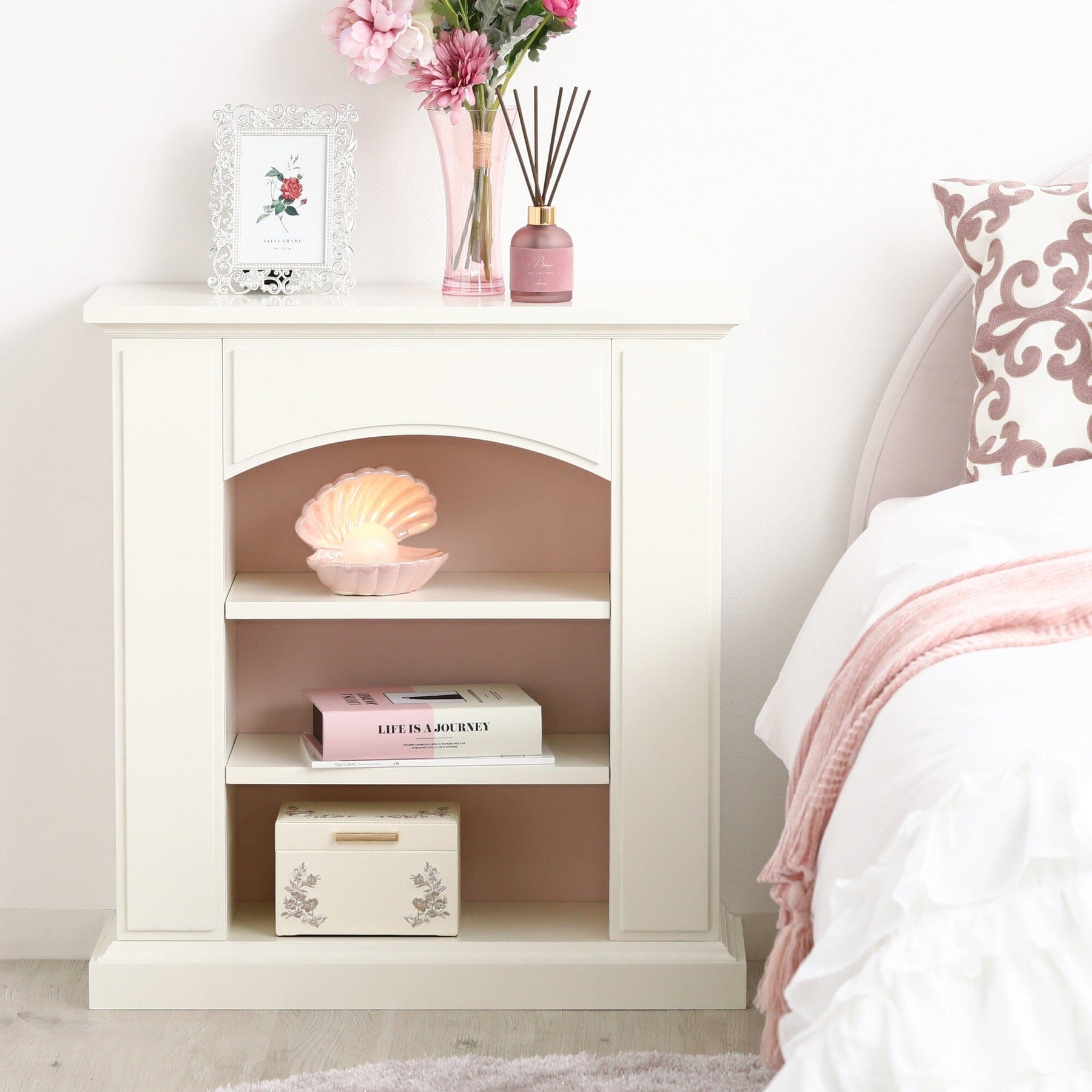 Mantelpiece Shelf W700×D270×H750 Small White