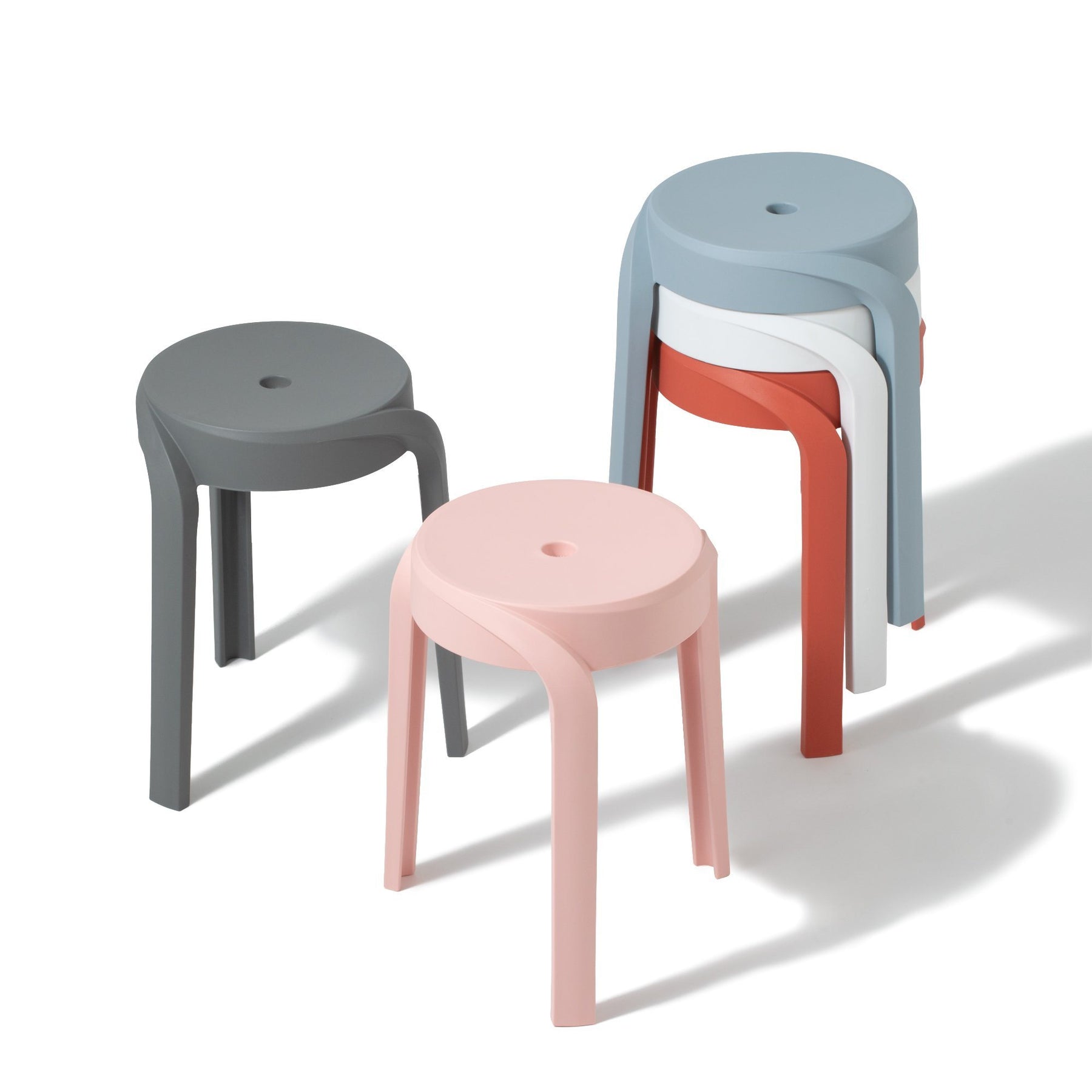 Vortex Stool Pink (W350 × D350 × H455)